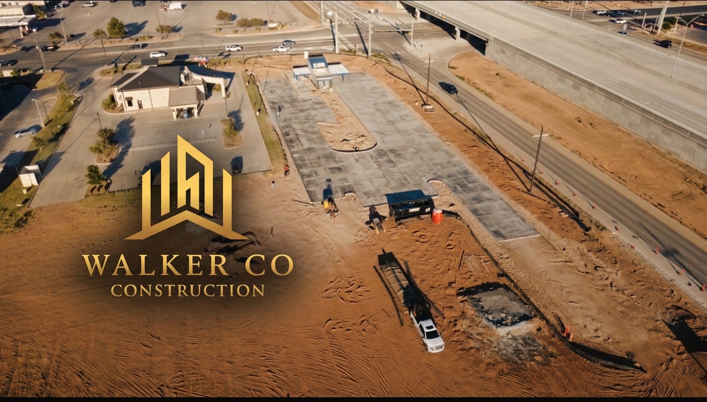Walker Co Construction aerial project view